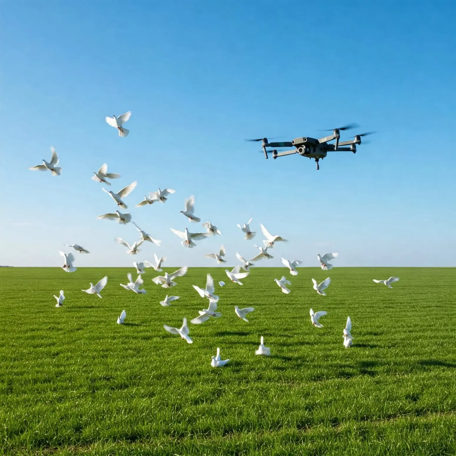 Drone allontana i colombi