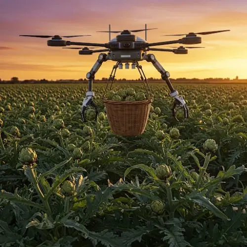 Drone raccogli carciofi
